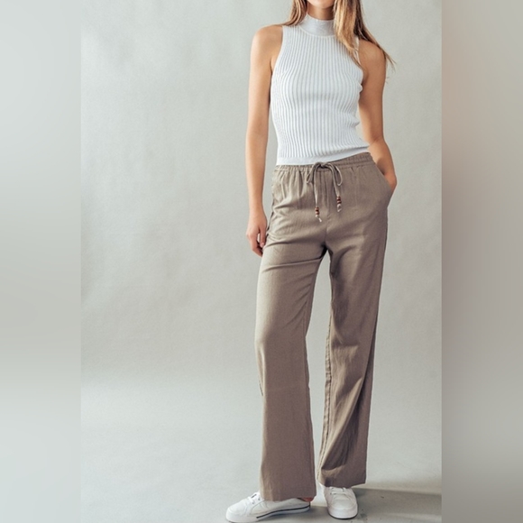 #26 🛑S,M,L NEW! MOST CHIC & FABULOUS Linen Drawstring Pants - Picture 6 of 6